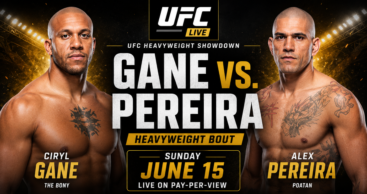 Alex Pereira vs Ciryl Gane en direct UFC